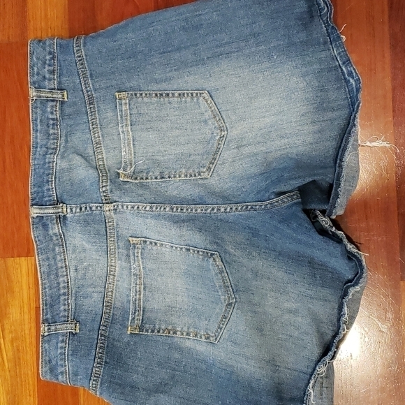 Lane Bryant Cut-Off Denim Shorts Carpenter 40" Waist VGUC - Picture 2 of 11